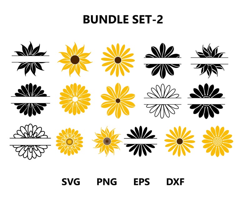 Free Free 78 Silhouette Half Sunflower Svg SVG PNG EPS DXF File