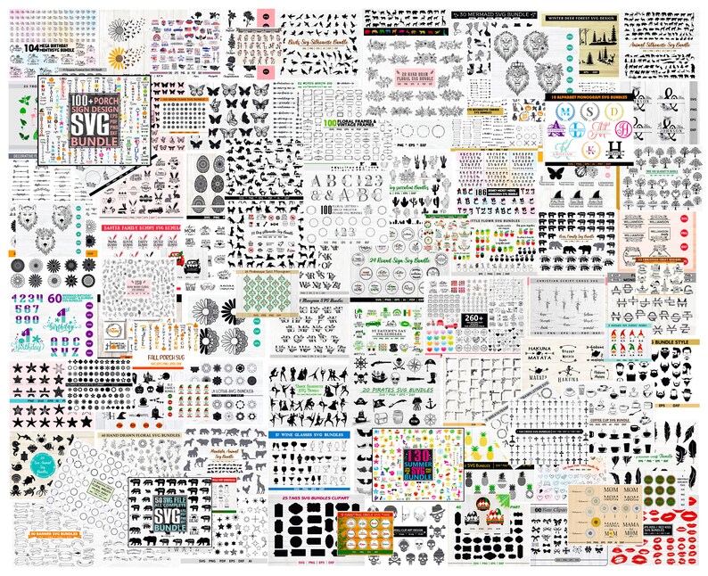 Mega SVG Bundle I Massive SVG Bundle I Over 5000 Files I | Etsy Australia