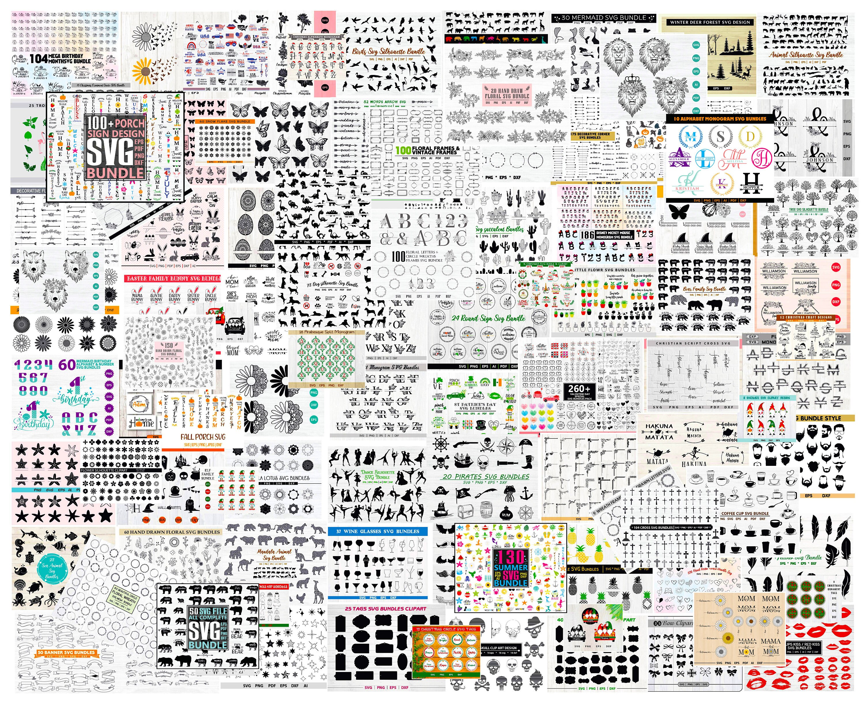 Mega SVG Bundle I Massive SVG Bundle I Over 5000 Files I | Etsy Australia