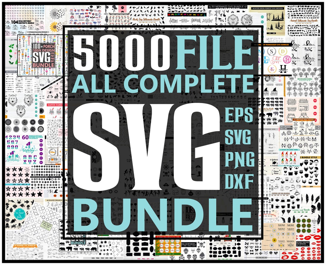 Mega SVG Bundle I Massive SVG Bundle I Over 5000 Files I - Etsy Australia