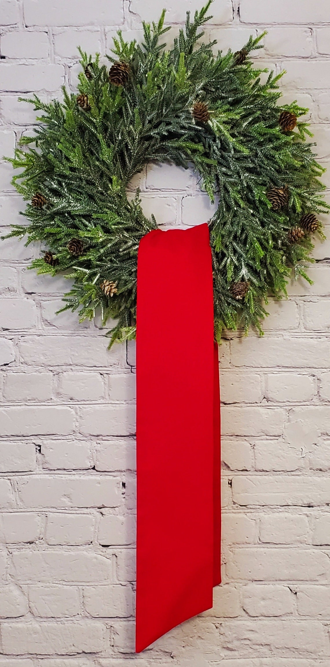 RED WREATH SASH Wreath Sash Door Hanger Blanks for Etsy