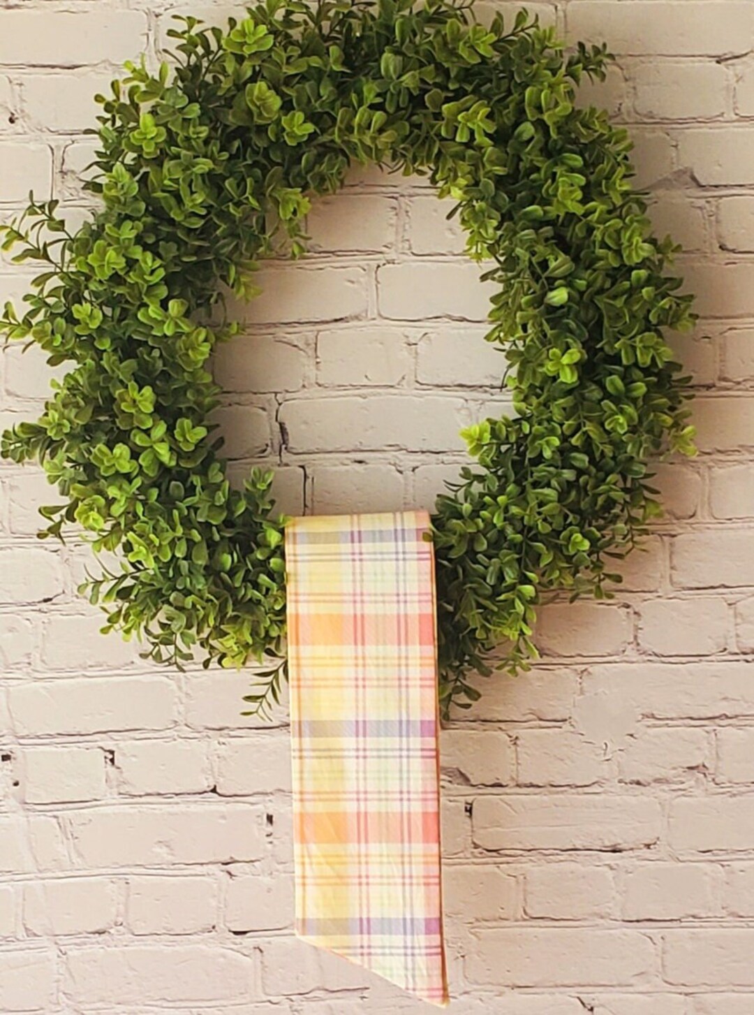 EASTER PLAID Wreath Sash, Wreath Sash, Easter, Door Hanger, Blanks for