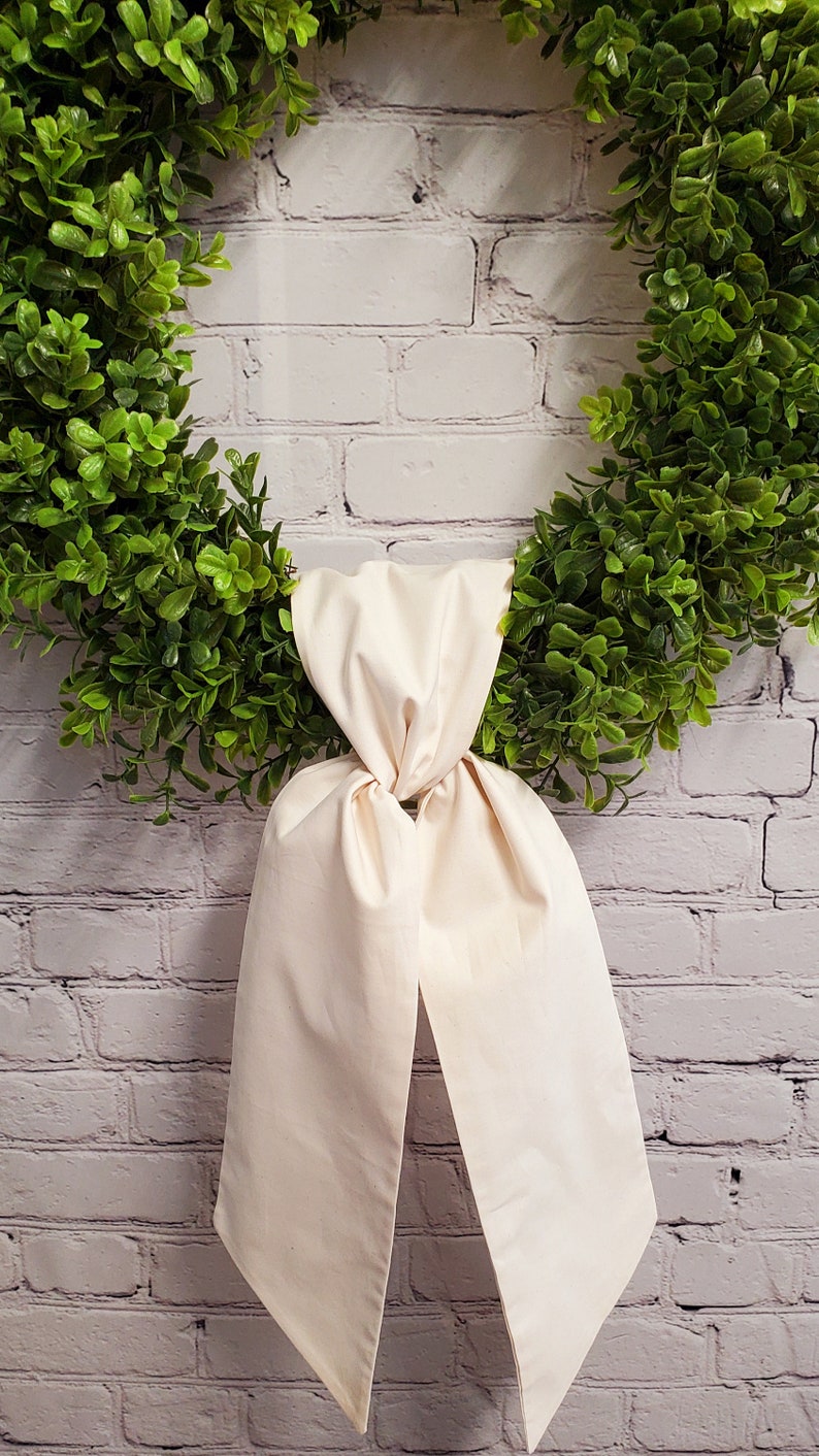 NATURAL SOLID Wreath Sash Wreath Sash Door Hanger Blanks Etsy