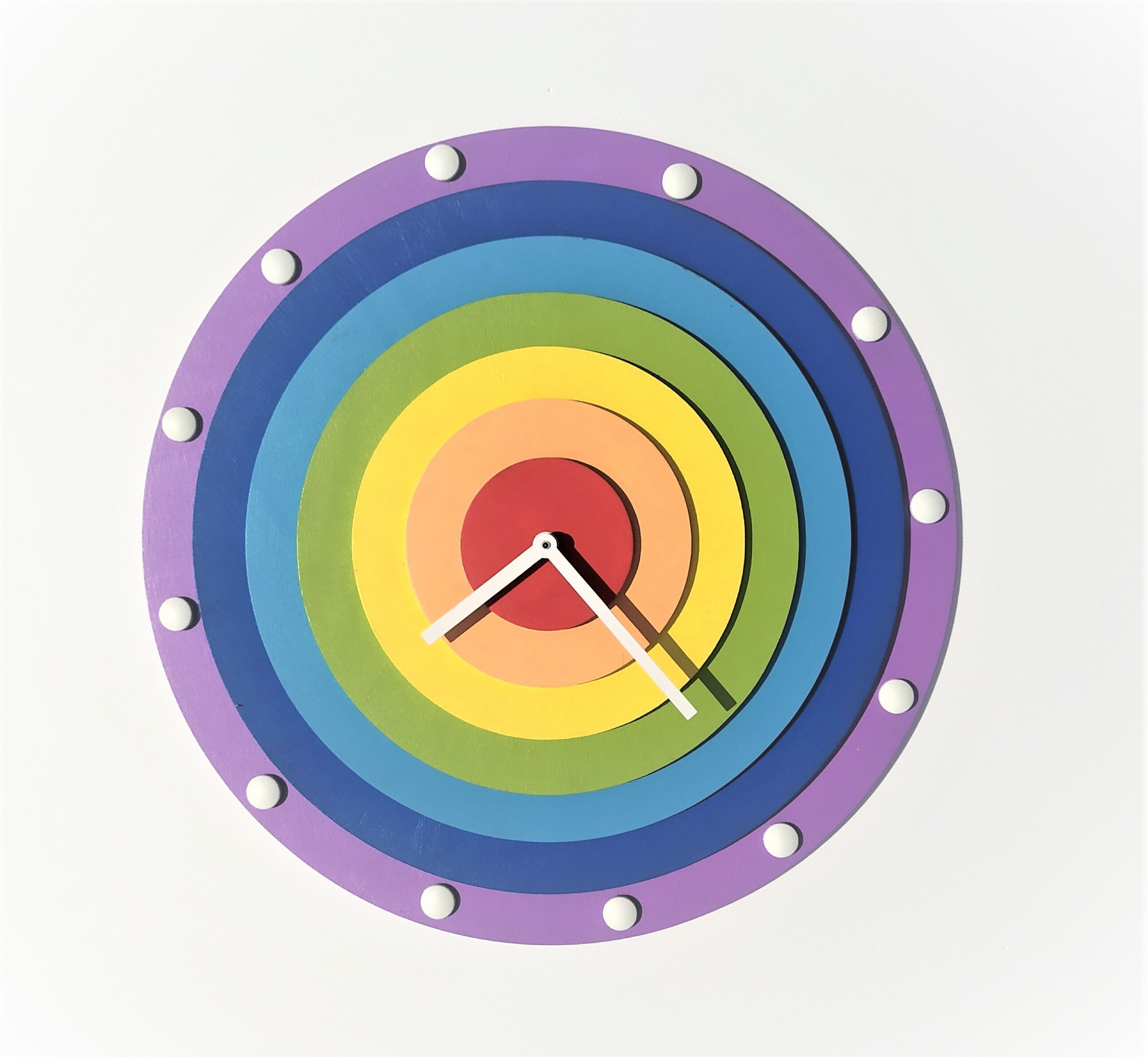 Cool and Colourful Wall Clock, Wall Clocks, Wooden Wall Clocks, Home