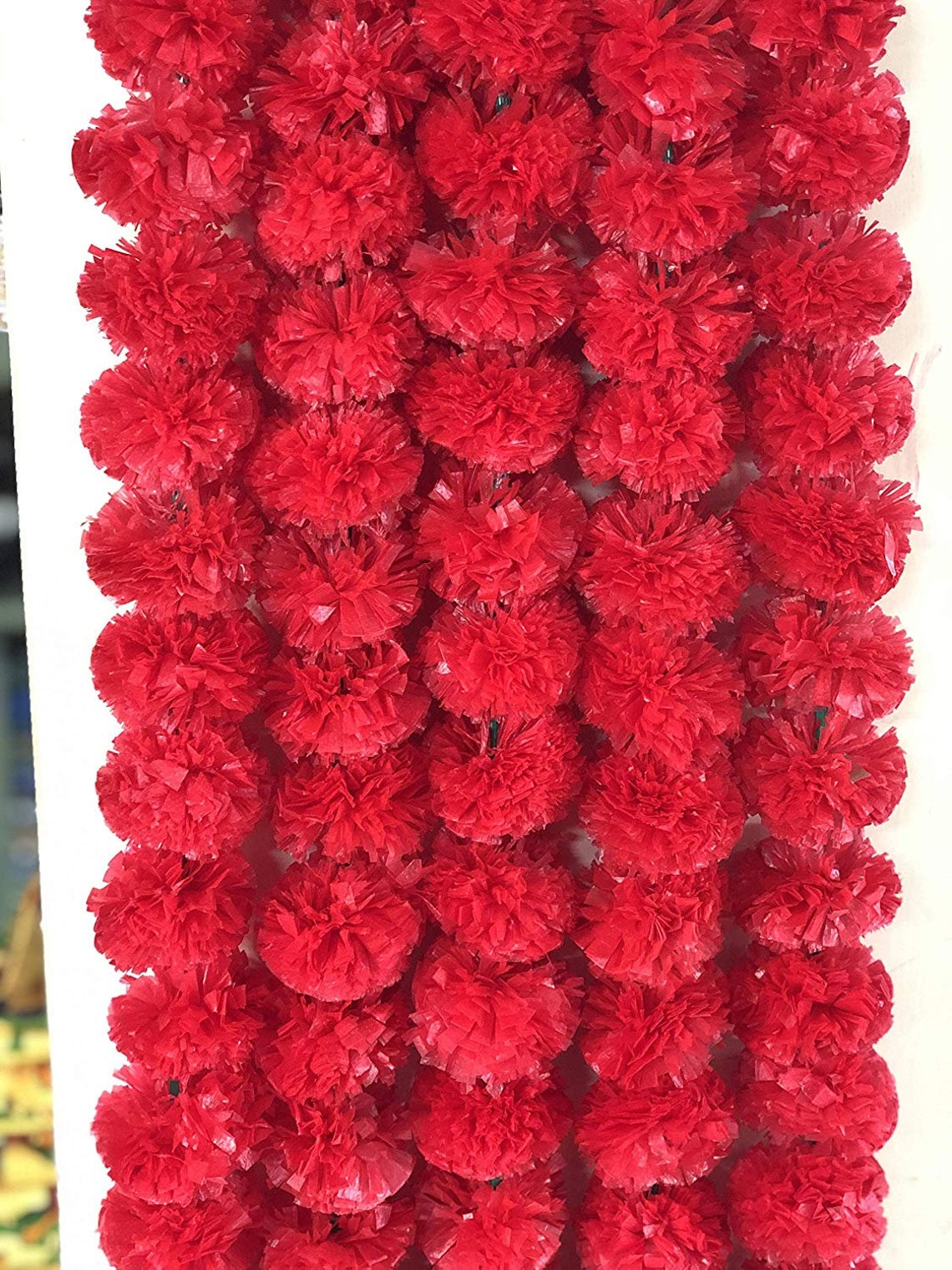 plastic marigold garland