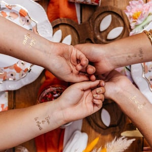 Temporary EVJF tattoos Team bride and bride-to-be x16