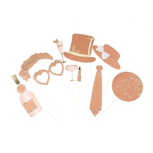 Terracotta and Gold Wedding Photobooth Kit