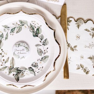 Botanical disposable napkins x16