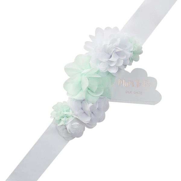 Ceinture à fleurs Baby Shower