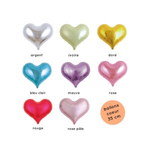 Metallic heart balloon