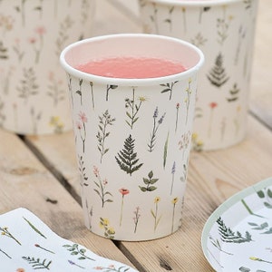 Copos de papelão Liberty wildflower x8