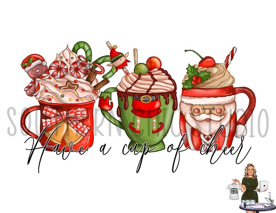 Cup of Christmas Hot Cocoa Holder (updated to include cup template) -  Designz By Gloria