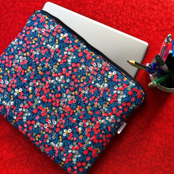 Liberty Print Padded Laptop Cover (other fabrics and sizes available)