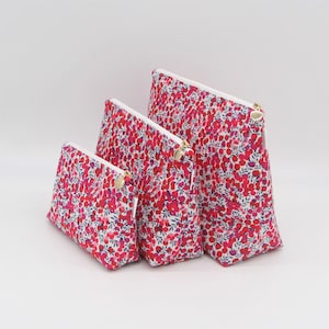 Liberty Print Zip Toiletry Bag / Washbag (other fabrics available)