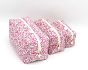 Liberty Print Box-Style Toiletry Washbag (optional personalisation, and choice of prints/sizes)