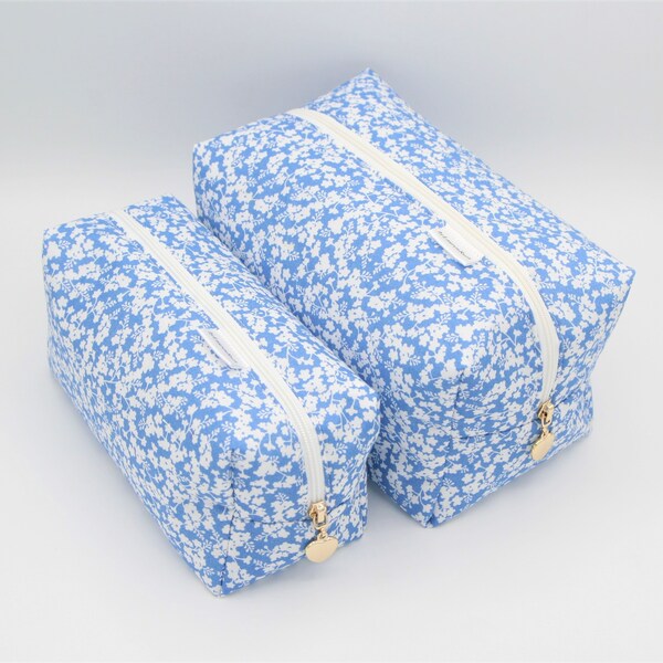 Liberty Print Box-Style Toiletry Washbag (optional personalisation, and choice of prints/sizes)