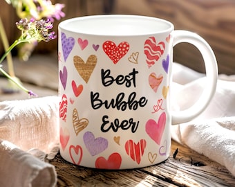 Best Bubbe Mug, Jewish Grandma Gift, Bubbe Pregnancy Reveal, Mother's Day