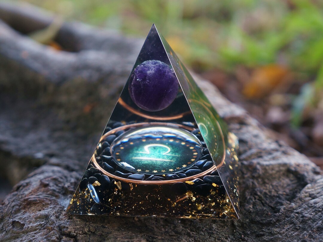 Vision Pyramid Rocks Magic Vision Libra Orgonite Pyramid, Reiki Healing Chakra Orgone ...