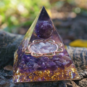 Orgonite | Orgonite Pyramid | Orgone | EMF Protection |Meditation Tool Energy Generator
