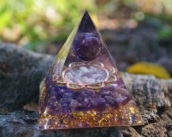 Orgonite | Orgonite Pyramid | Orgone | EMF Protection |Meditation Tool Energy Generator