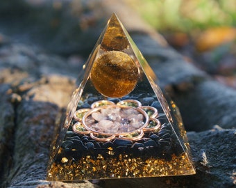 Orgonite | Orgonite Pyramid | Orgone | EMF Protection |Meditation Tool | Orgone