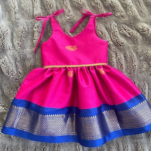 open lace back dress KIDPIK Girls: Simple Skater Dress Pink Peacock / Xs (5/6) main image 1
