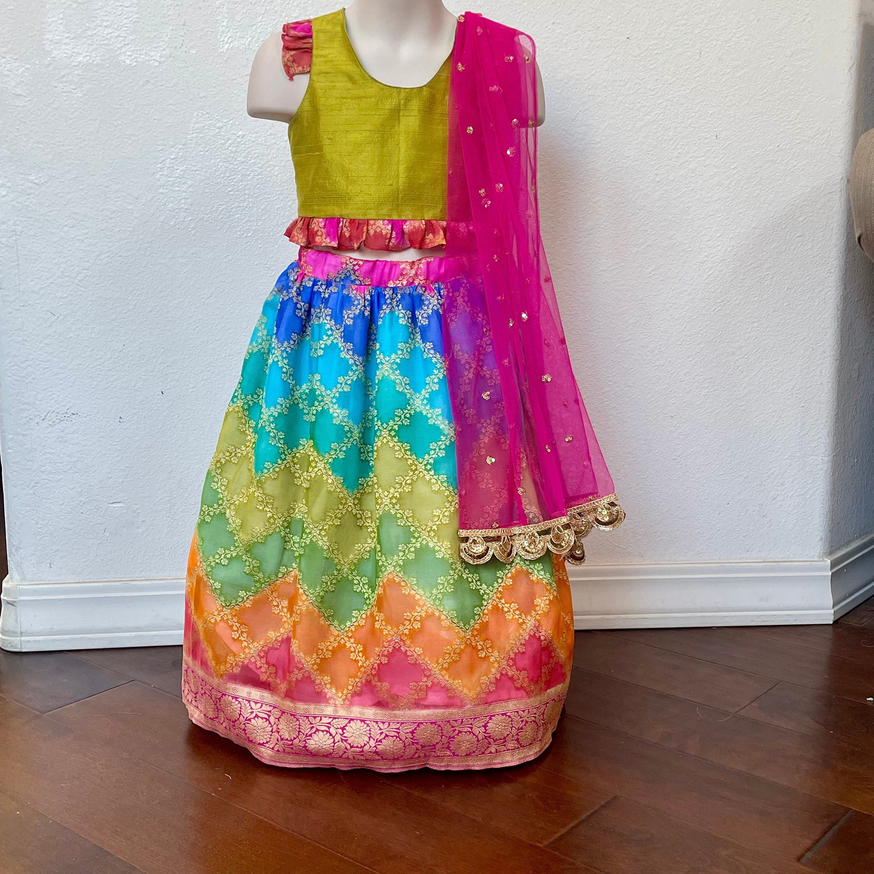 Baby girl top mehndi dresses 2018