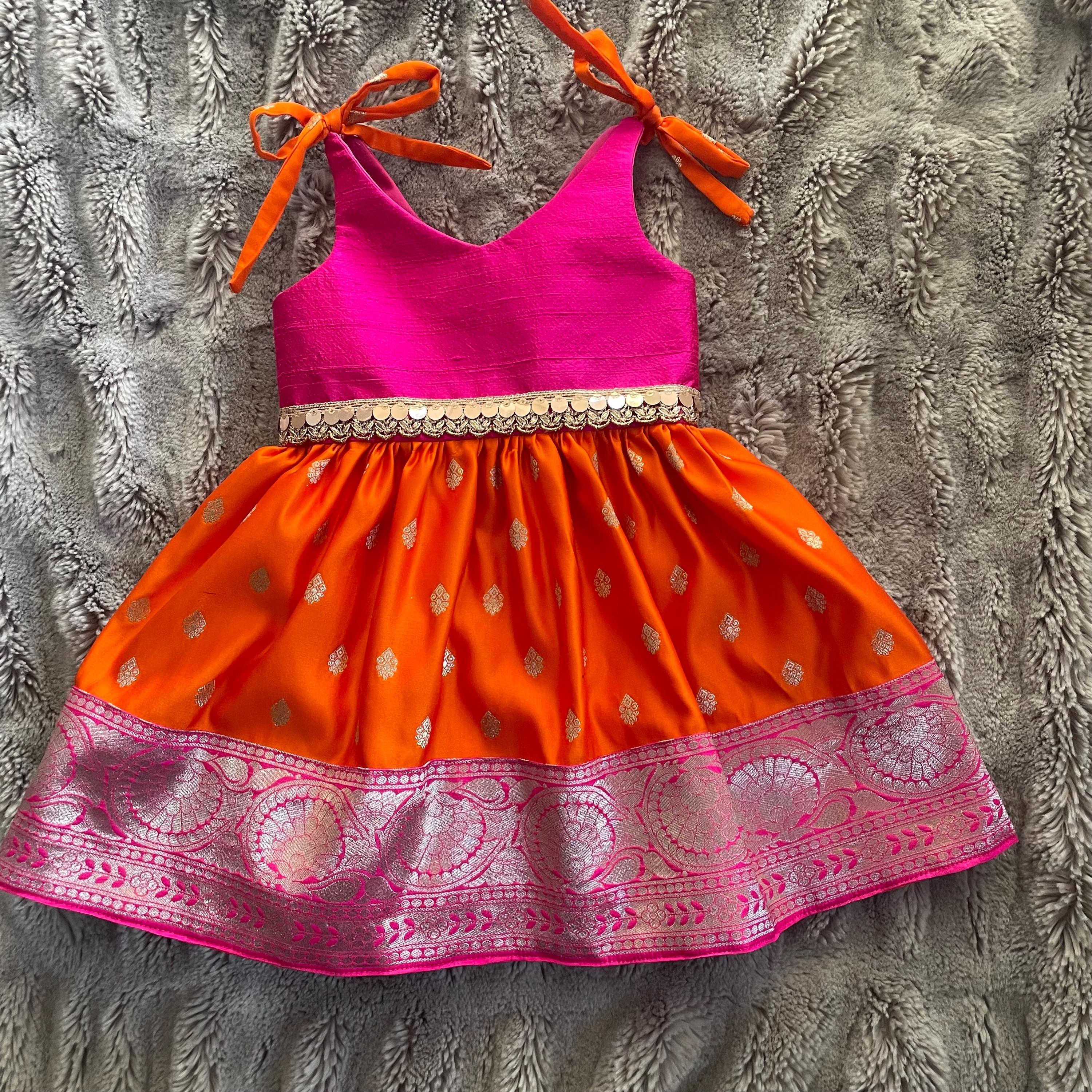 open lace back dress Sparkly Orange Sequin Prom Dress – Mermaid Formal Dress with Slit, Spa –  Viniodress main image 0