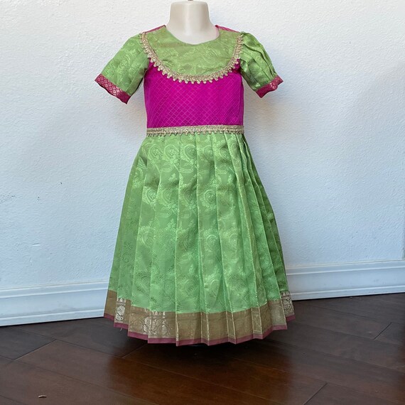 pink and green indian dress Buy Indian Outfit main image 1