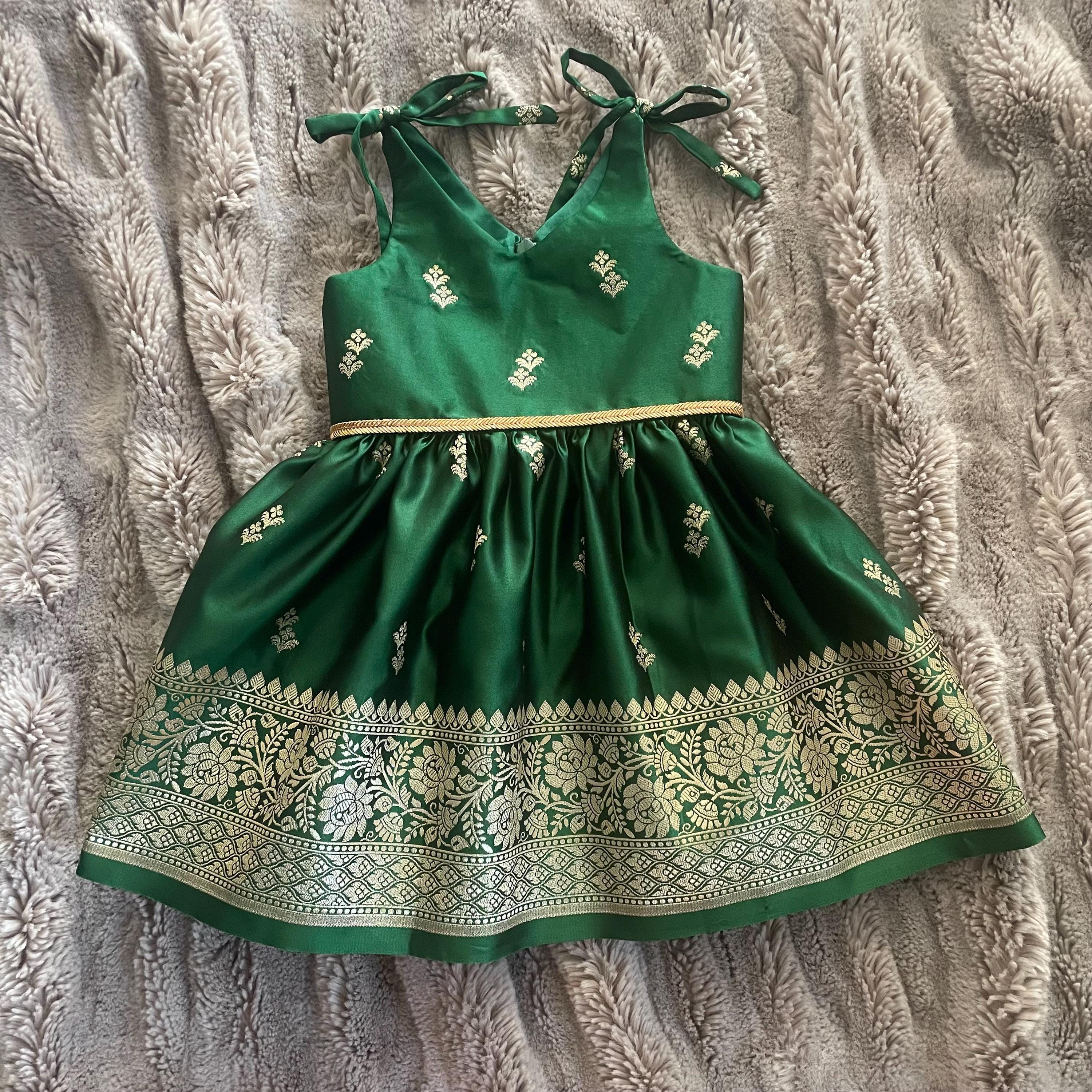emerald green and yellow dress Emerald Green Medieval Renaissance Saten Kaftan Gown, Ottoman Gold Embroidered Bindall, Historical Bell Sleeve Fantasy Dress M-L