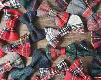 Tartan Bow Tie Collar Accessory