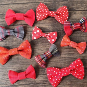 Bundle of colour coordinated, different patterned bow ties