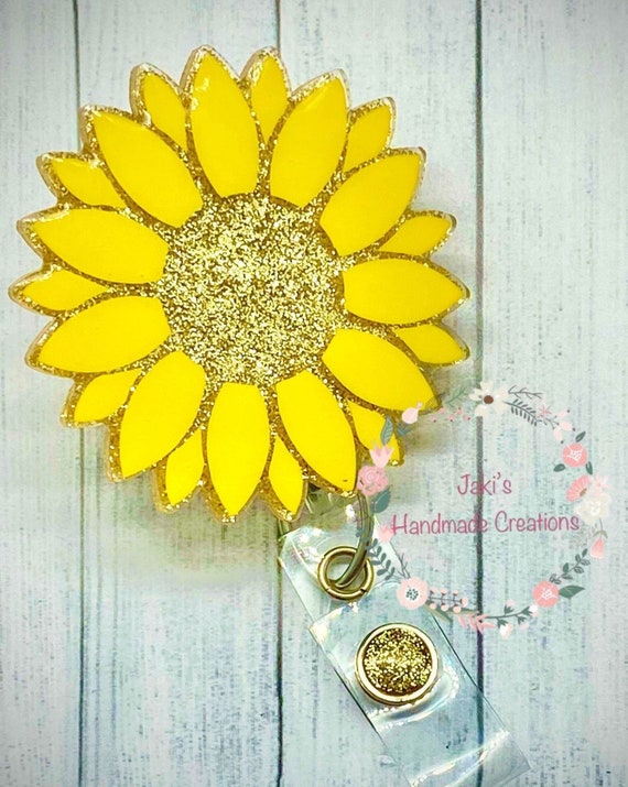 Sunflower Custom Color Glitter and Vinyl Faceplate or