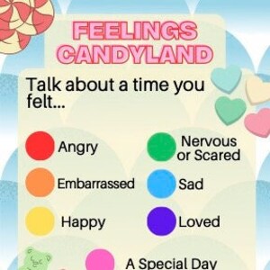 Feelings Candy Land Key Card | Counseling Resources | Therapist Resources | Art Therapy Intervention Ideas | Counseling Candy Land | Digital