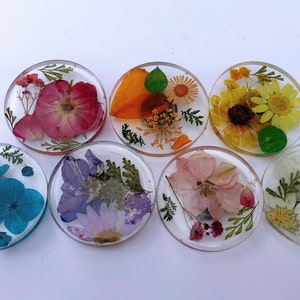 Pressed Flower Magnet (Set of 4) | Floral Gifts | Gifts for Her | Pressed Flower Accessories | Flower Magnets