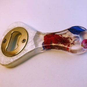 Flower Bottle Opener | Pressed Flower Bottle Opener | Resin Bottle Opener |  Beer Bottle Opener | Floral Drink-ware | Gifts for Her