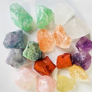 Healing Crystals Set with Customized Raw Gemstones Choose Your Set Of 2