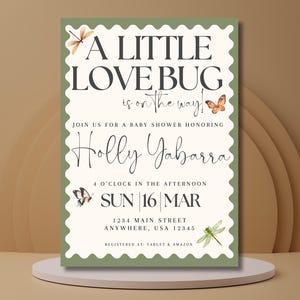 A Little Love Bug Is On The Way | Baby Shower Invitation