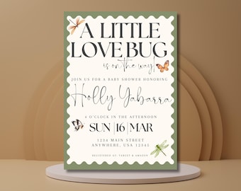 A Little Love Bug Is On The Way | Baby Shower Invitation