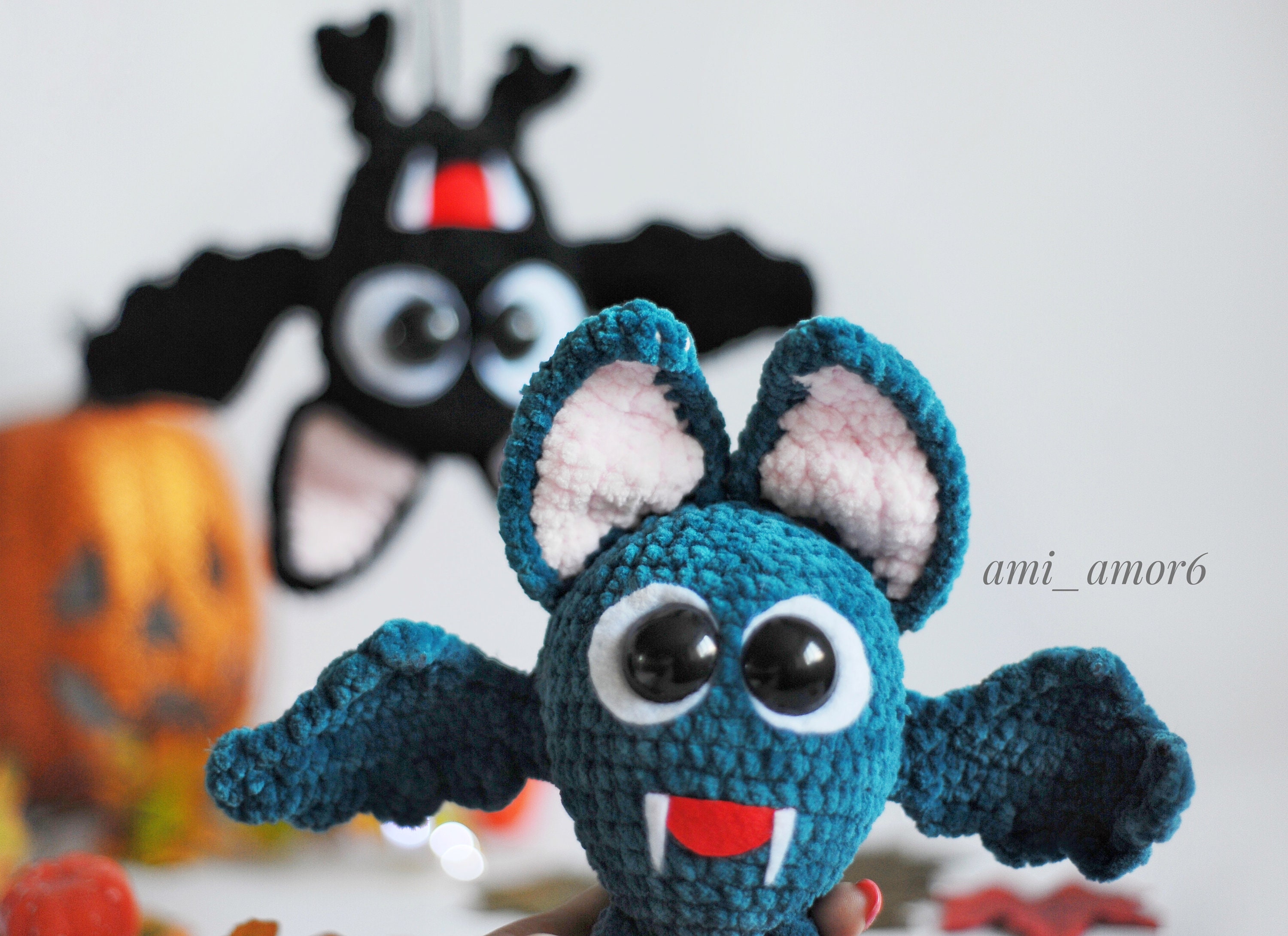 Halloween Crochet Bat Pattern Crochet Stuffed Animals Easy | Etsy
