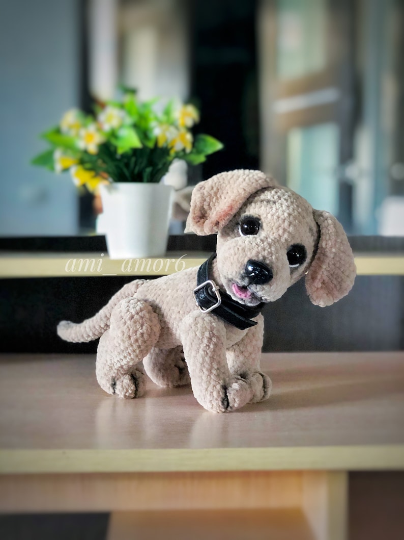 Labrador dog amigurumi Crocheted Labrador Retriever PDF Etsy