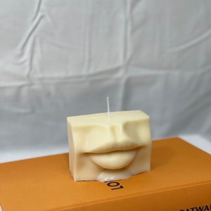 Lips Candle, Candle Gift, Lips Gift, Beeswax Candle, Unique Gift Idea, Modern Home Decor, Small Candle