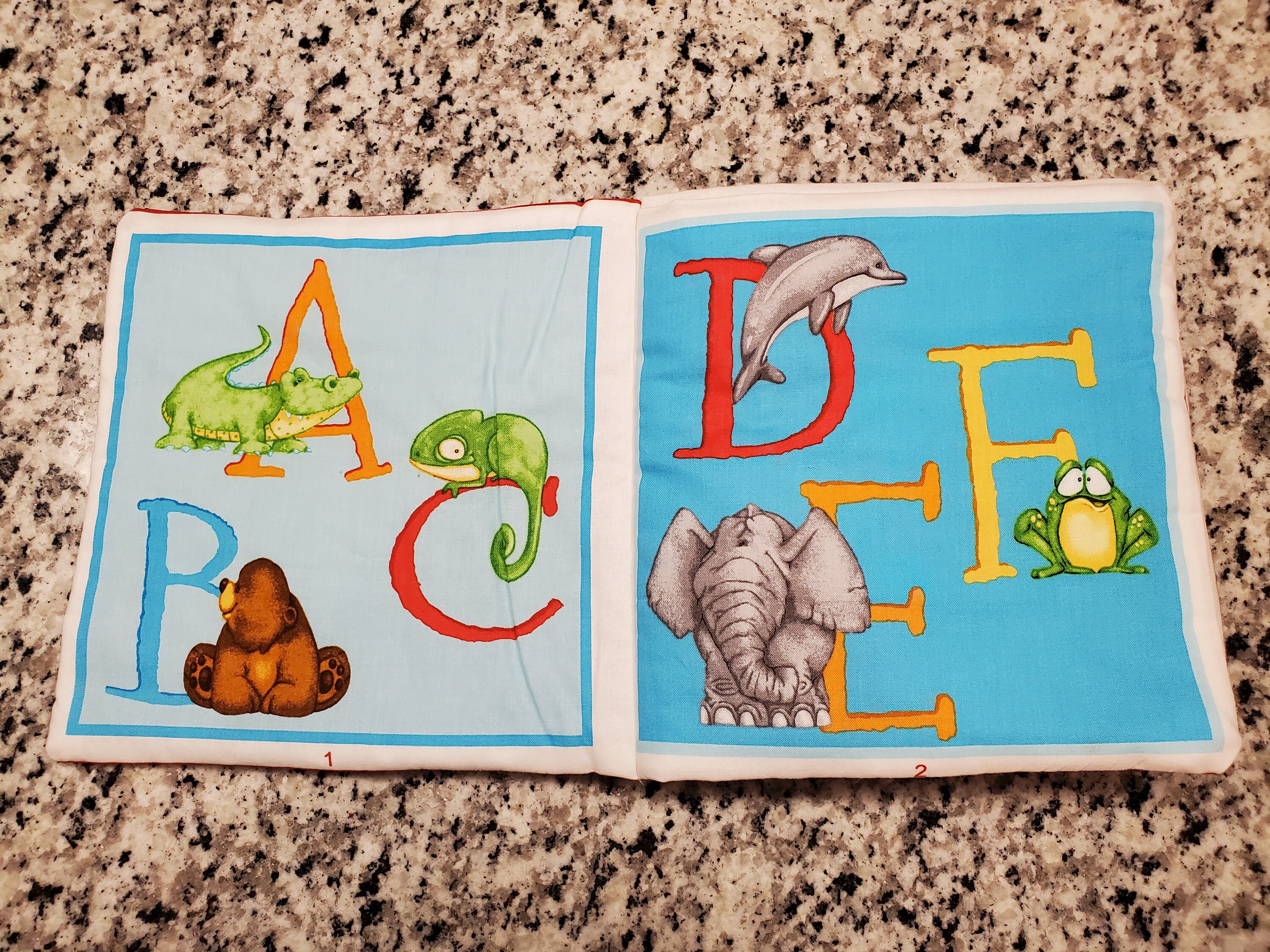 ABC Animal Alphabet Children's Cloth Book | Etsy
