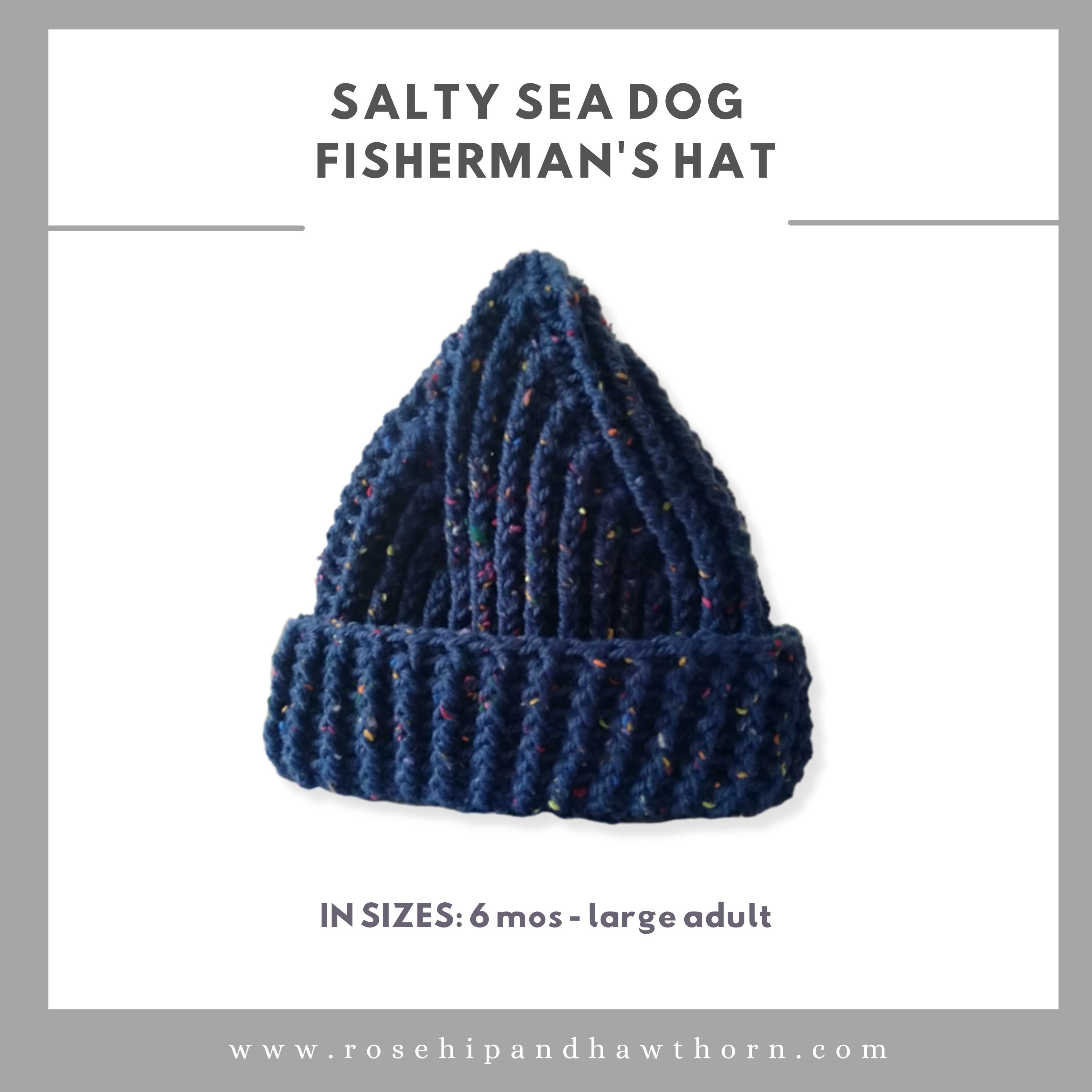 Men's Fisherman Hat Crochet Pattern Instant Download PDF - Etsy