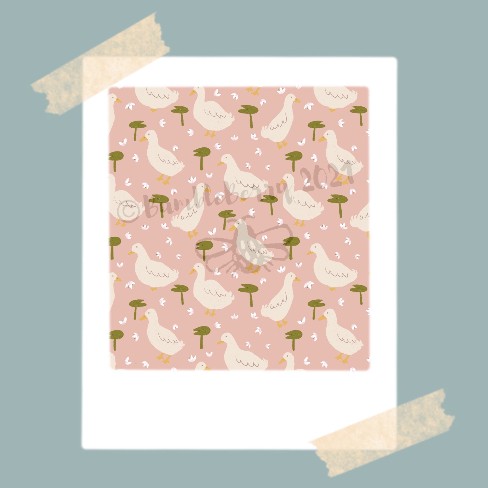 Duck Seamless Pattern, Surface Pattern Repeat Pattern - Digital Fabric ...