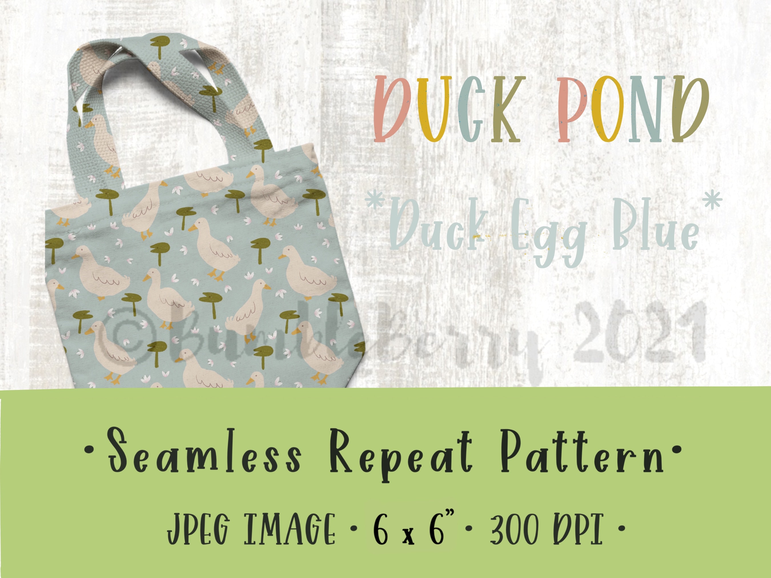 Duck Seamless Pattern, Surface Pattern Repeat Pattern - Digital Fabric ...