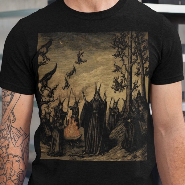 Witches Sabbath TShirt, Black Magic Ritual Shirt, Ancient Ritual Tee