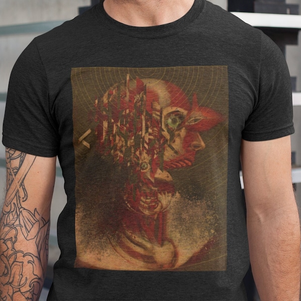 Surreal Esoteric Anatomy TShirt, Psychedelic Carcass Shirt, Trippy Medieval Medical Tee