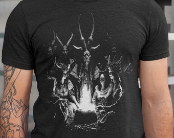 Samhain TShirt, Pagan Hexen Ritual Shirt, Schwarzes T-Shirt