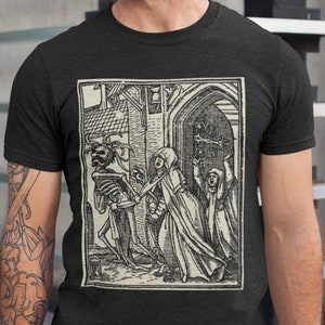 Tanz des Todes TShirt, Mittelalter Dark Art Shirt, Okkult Witchcraft Tee